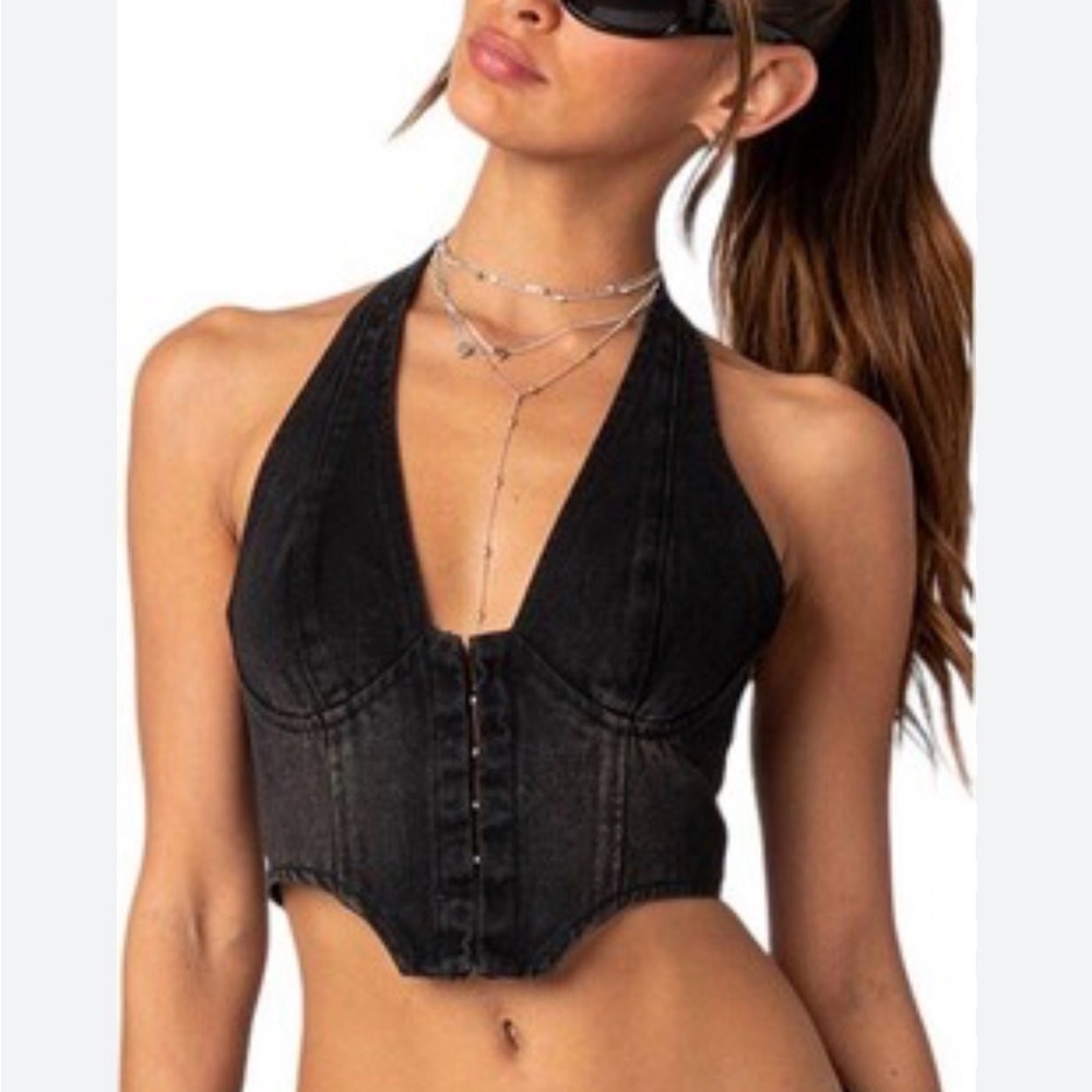 Edikted Katrina lace up corset size xs nwt